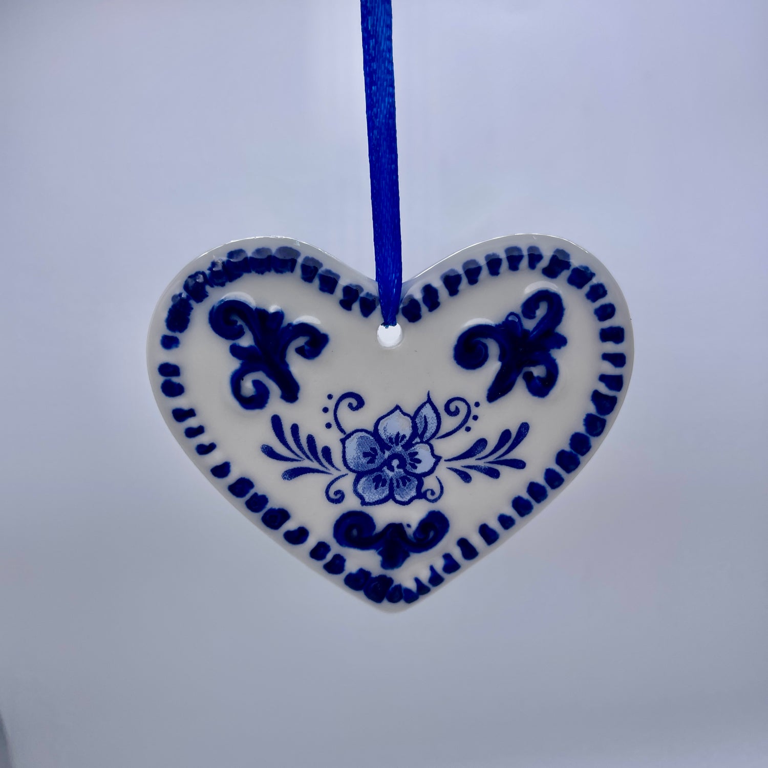 3" Delft Blue Ornament | Heart, Tree, or Star