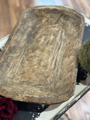 19" Medium Carved Dough Bowl