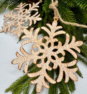 74" Metal Snowflake Garland