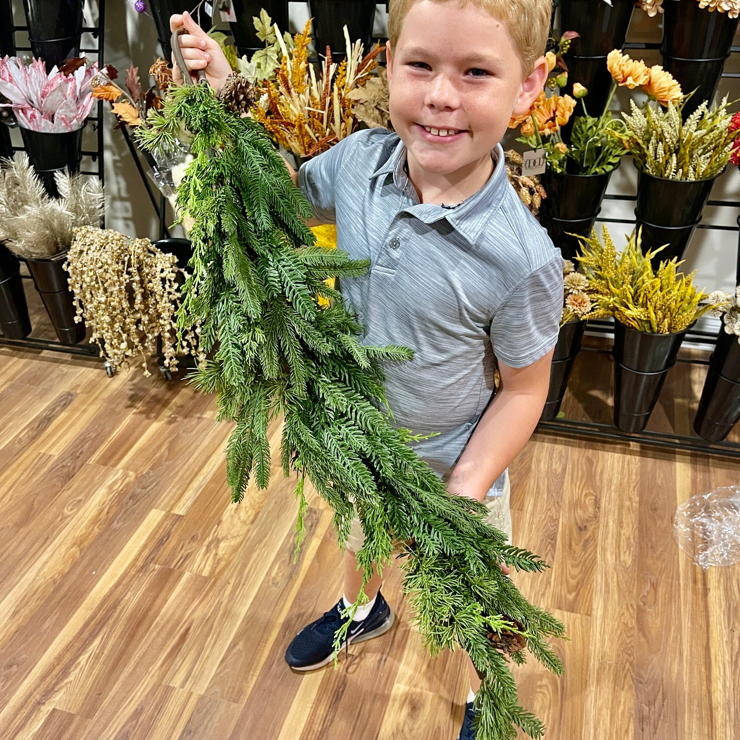 48" Real Touch Cedar | Spruce | Cone Garland