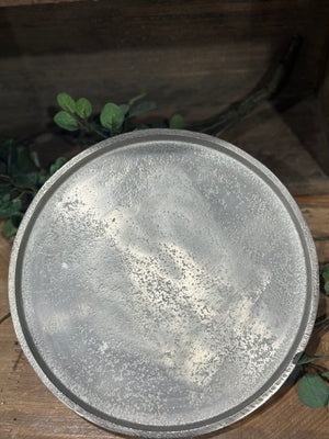 8" Deco Plate Aluminum Round