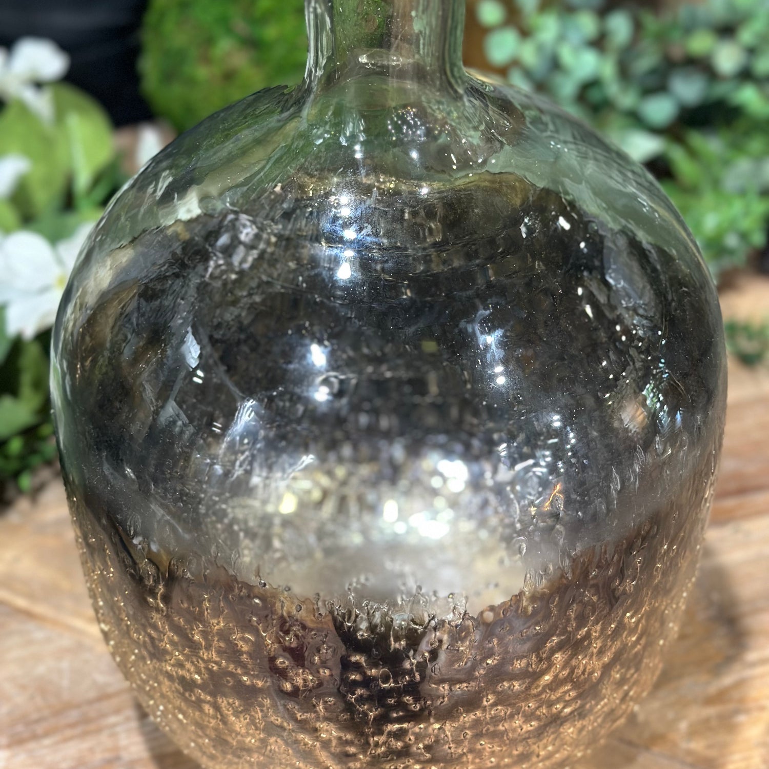 14” Vase Glass Dot