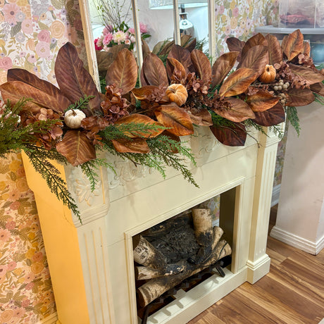 Velvet Harvest Designer Fall Garland, additional view