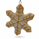 3" Glass Figure Dolomite Snowflake/ Tree Ornament