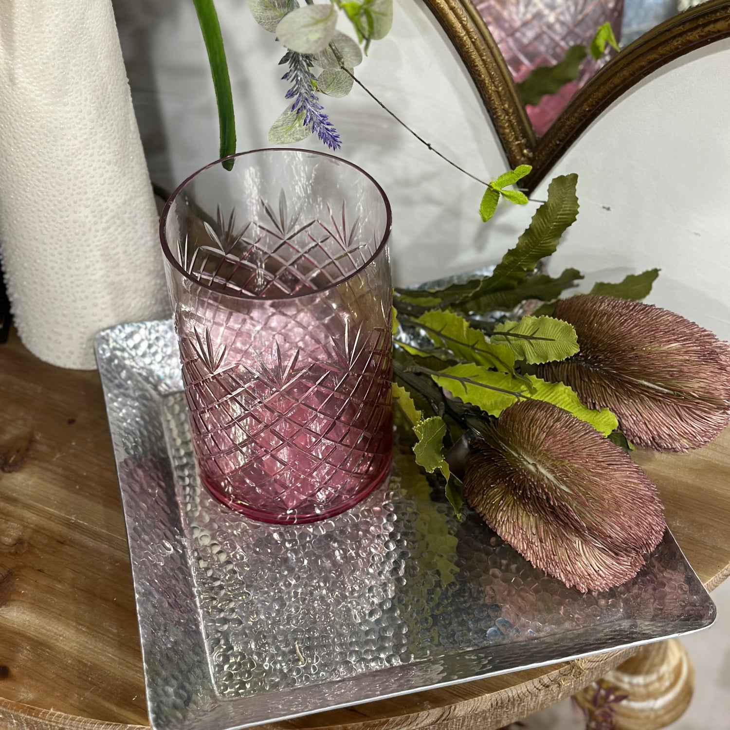 12" Silver Square Tray