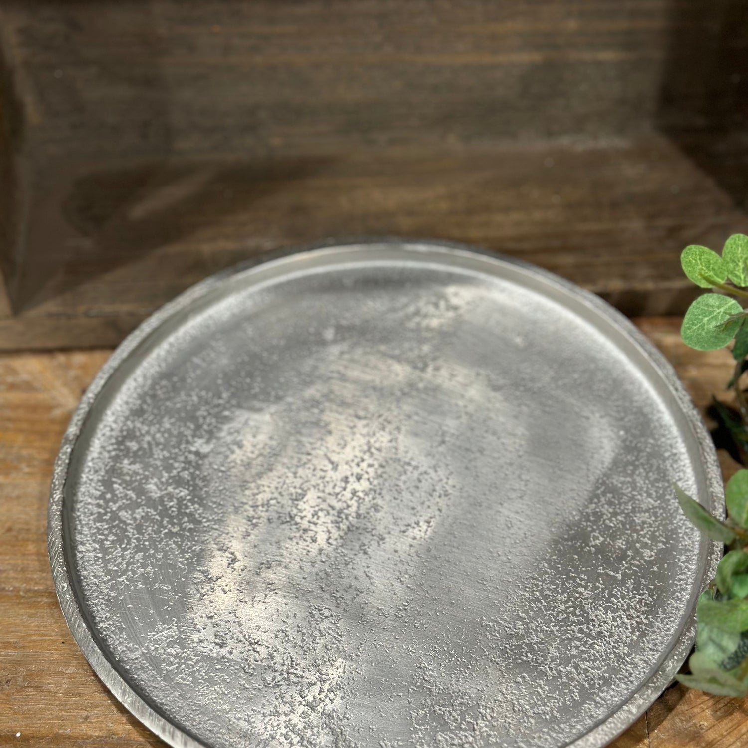 8" Deco Plate Aluminum Round