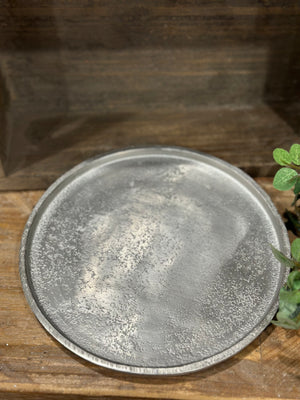 8" Deco Plate Aluminum Round