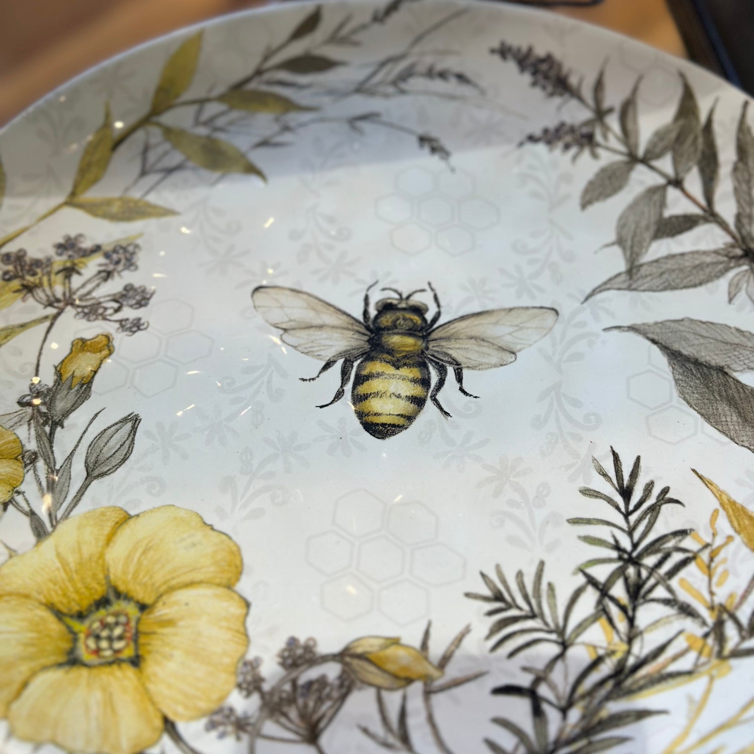 11" Bee Sweet Dinner Plate