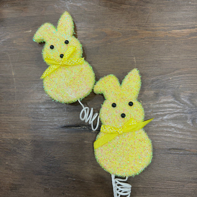 27" Sugared Bunny Peep Spray | Three Colors Available (Sold individually)