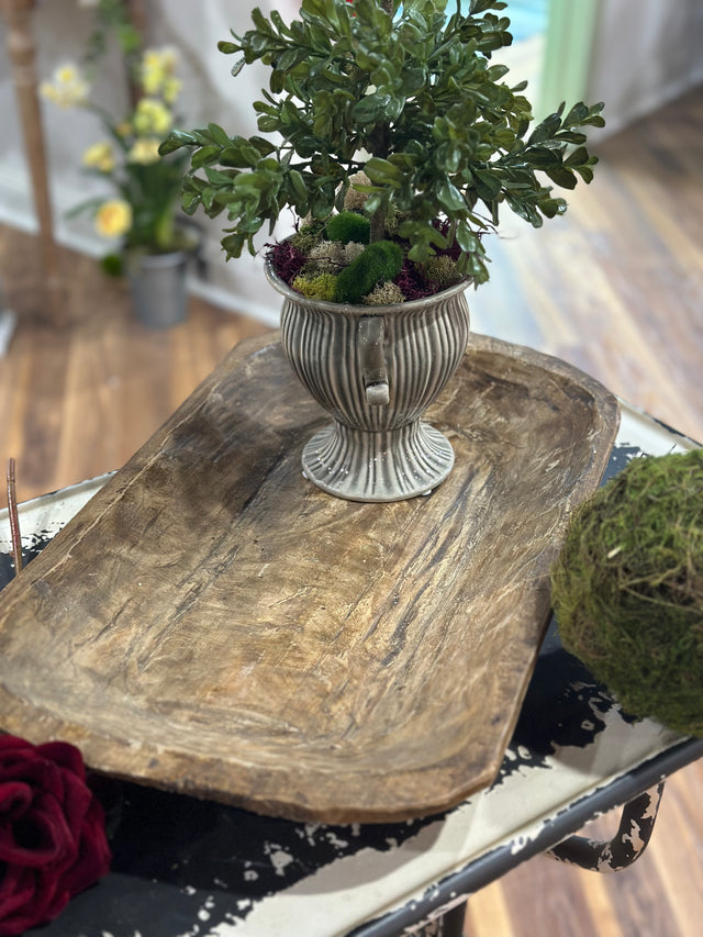 19" Medium Carved Dough Bowl