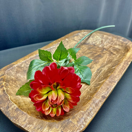 22 inch Crimson Dahlia Stem