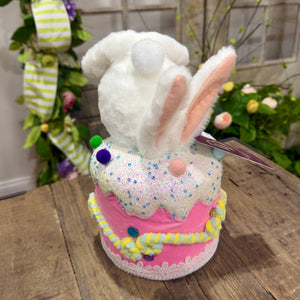 9.5" Furry Bunny Butt in Cake Styrofoam (Sold Individually)