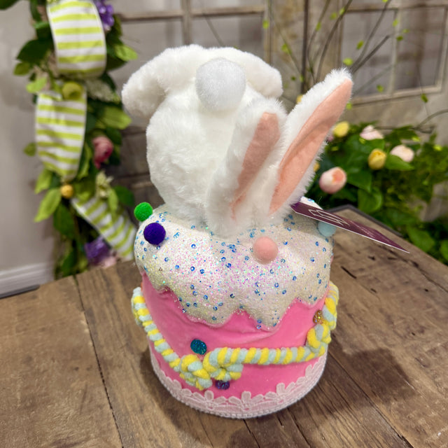 9.5" Furry Bunny Butt in Cake Styrofoam (Sold Individually)