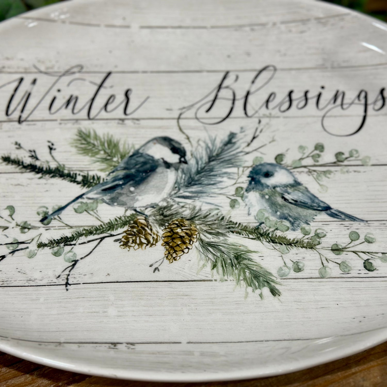 13.25” Winter Blessings Platter