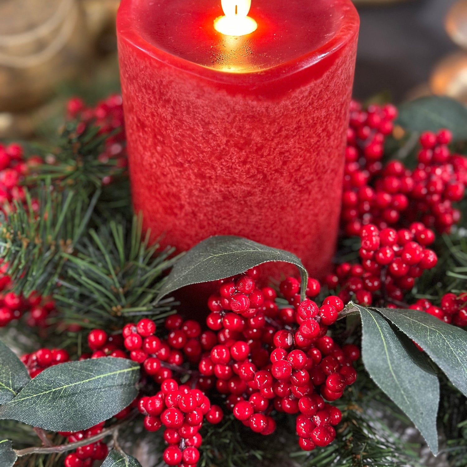 11" Very Berry Candle Ring