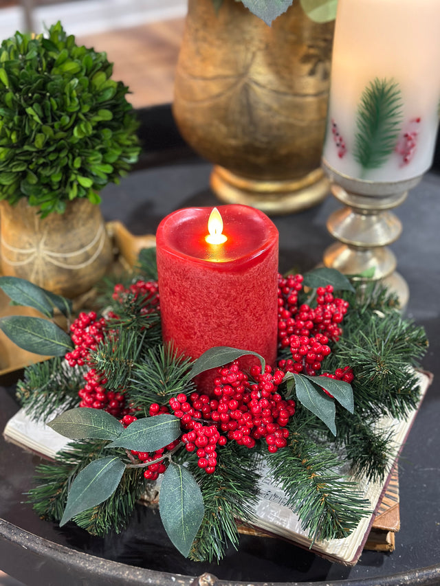 11" Very Berry Candle Ring