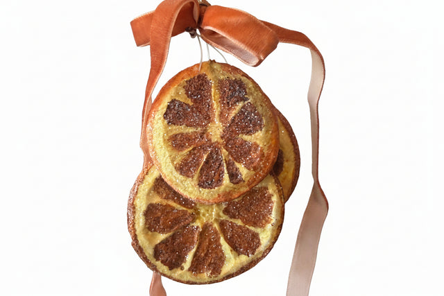 5.5" Iced Orange Slice Ornament