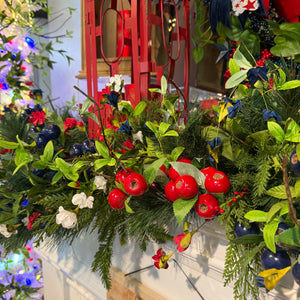 10' Americana Bloom Designer Garland