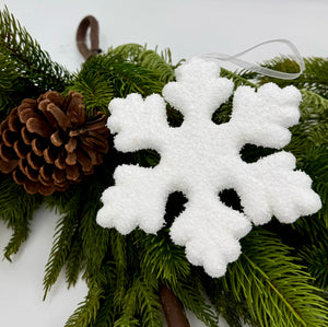 6" Snowflake Foam Ornament