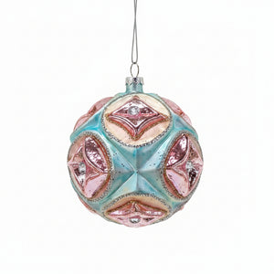 4” Glass Parisian Ball or 6” Finial Ornament