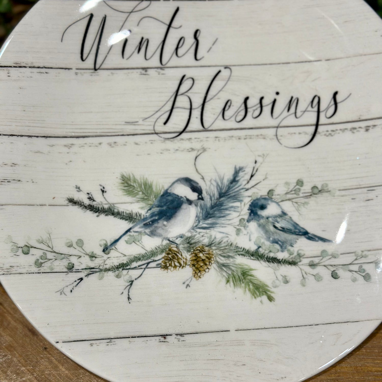 9” Winter Blessings Salad Plate