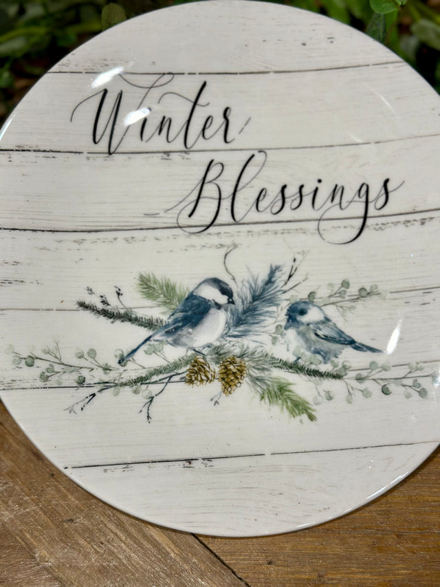 9” Winter Blessings Salad Plate