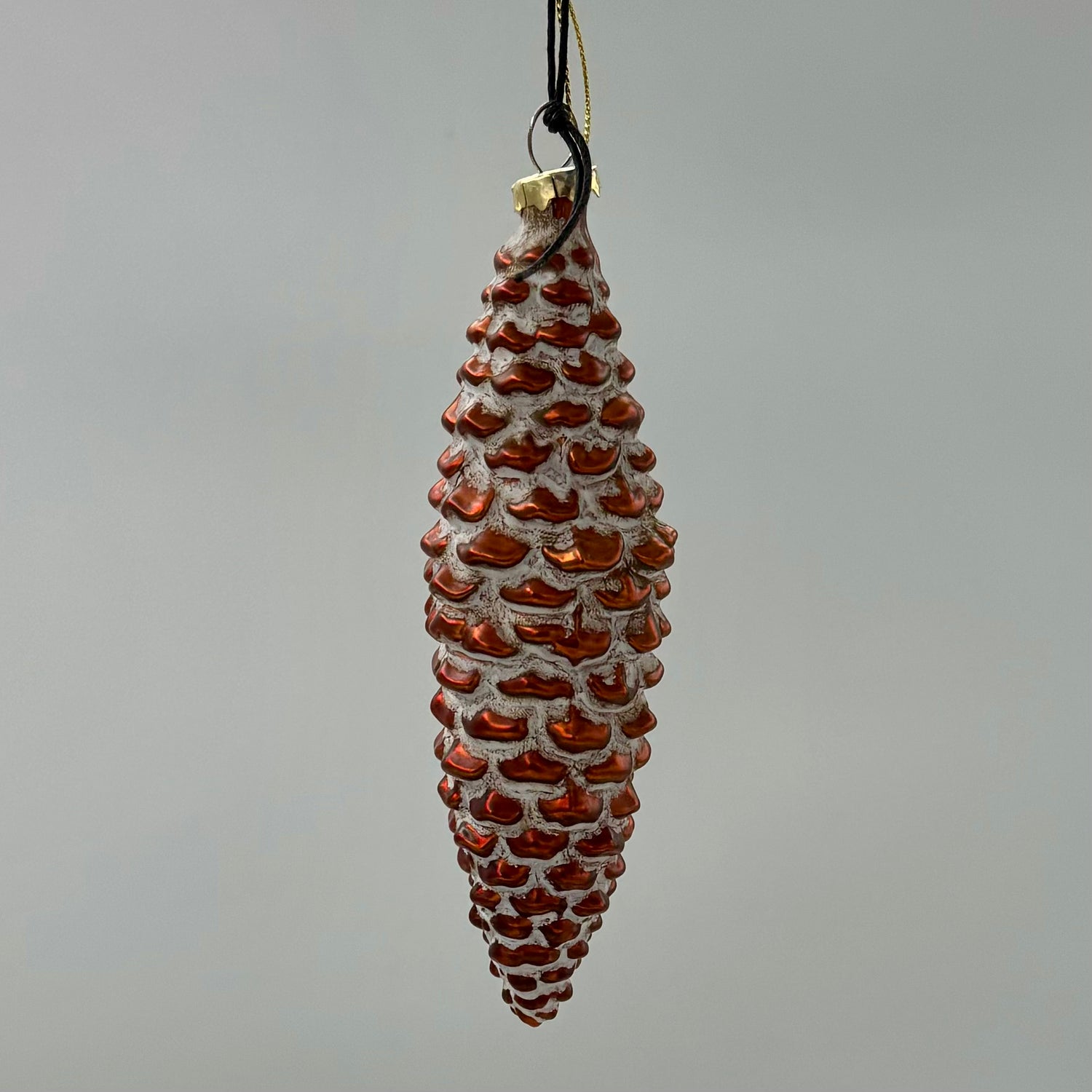 6" Glass Pinecone Ornament