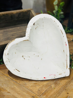 11" Heart Dough Bowl