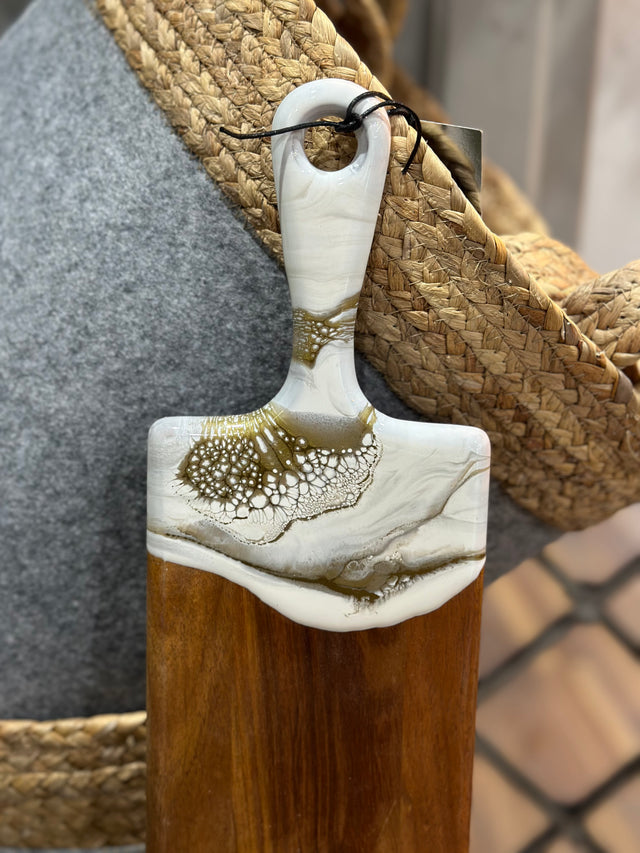 23.5" Cheeseboard Baguette Gold Quartz
