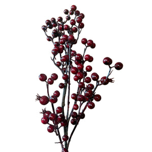 26" Burgundy Mixed Berry Spray