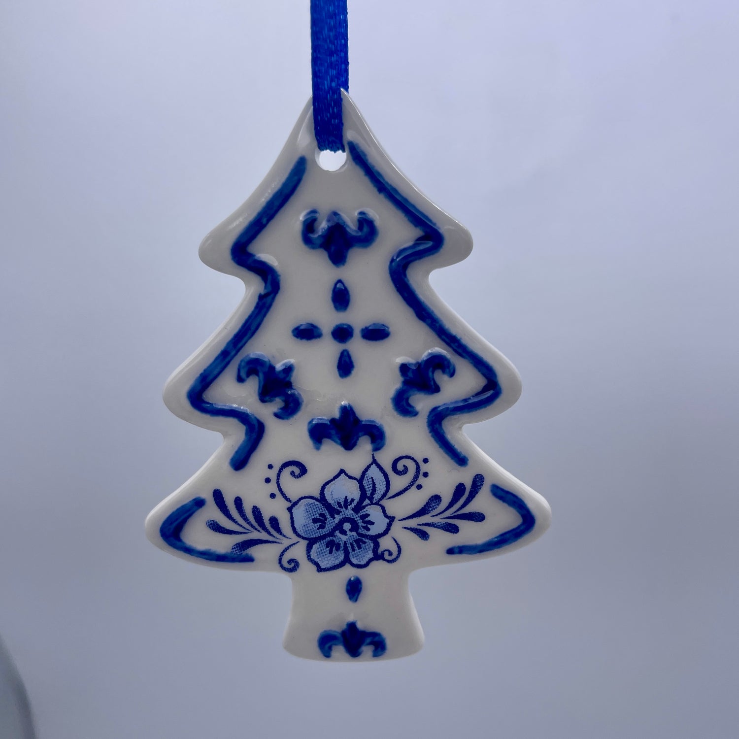 3" Delft Blue Ornament | Heart, Tree, or Star