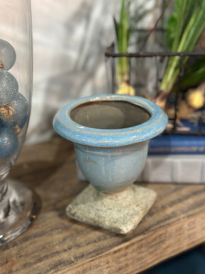 4.5” Blue Urn Small