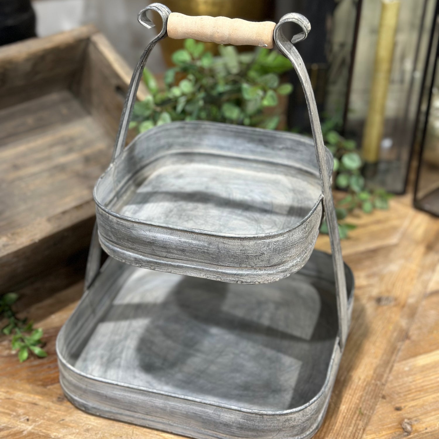 13" Metal Petite Square Serving Tier