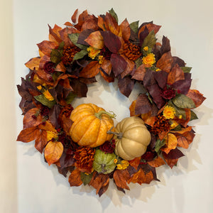 30" Cider & Cabernet Fall Designer Wreath