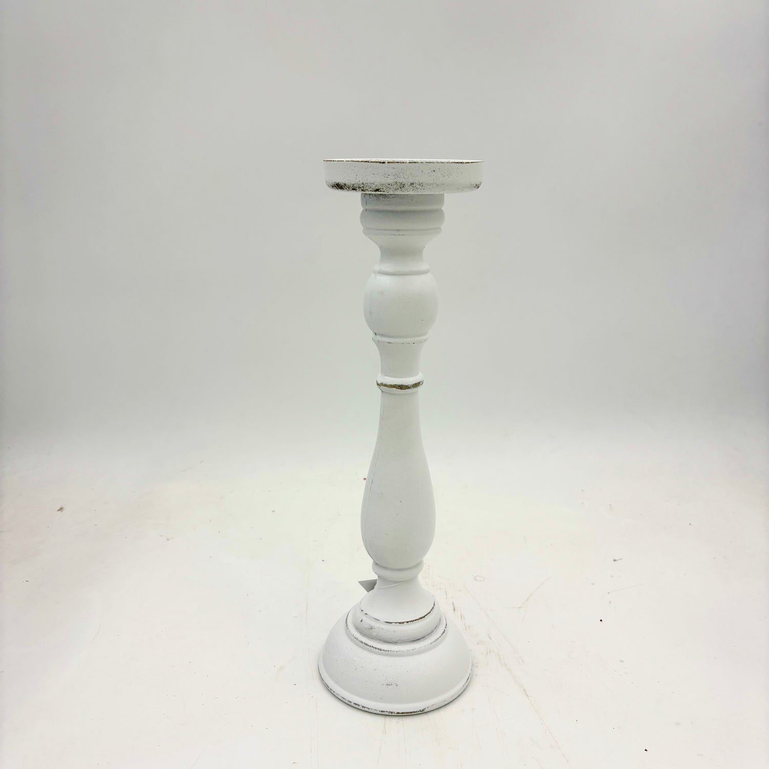 14.5" White Candleholder