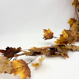 60" Northern Vermont Maple Garland | Cream & Brown