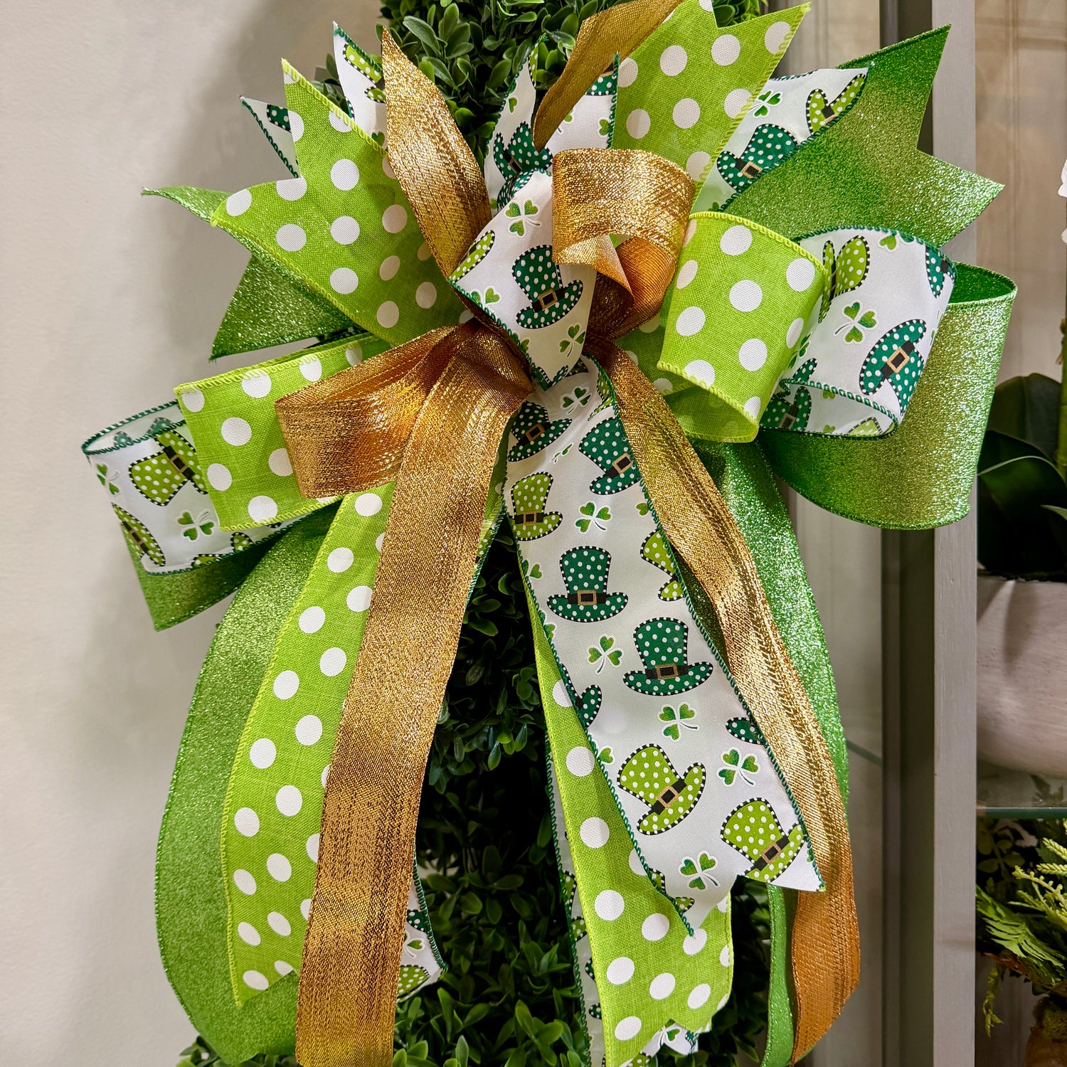20" Lucky Charm St. Patrick’s Day Designer Handtied Bow