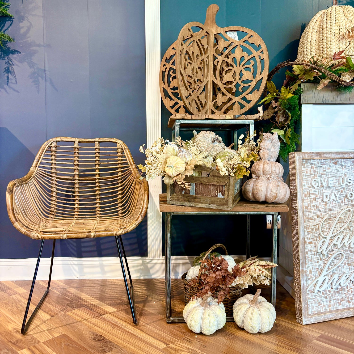 Cutout Wood Pumpkin Set/3 | 26.25" 19.75" 13.25"