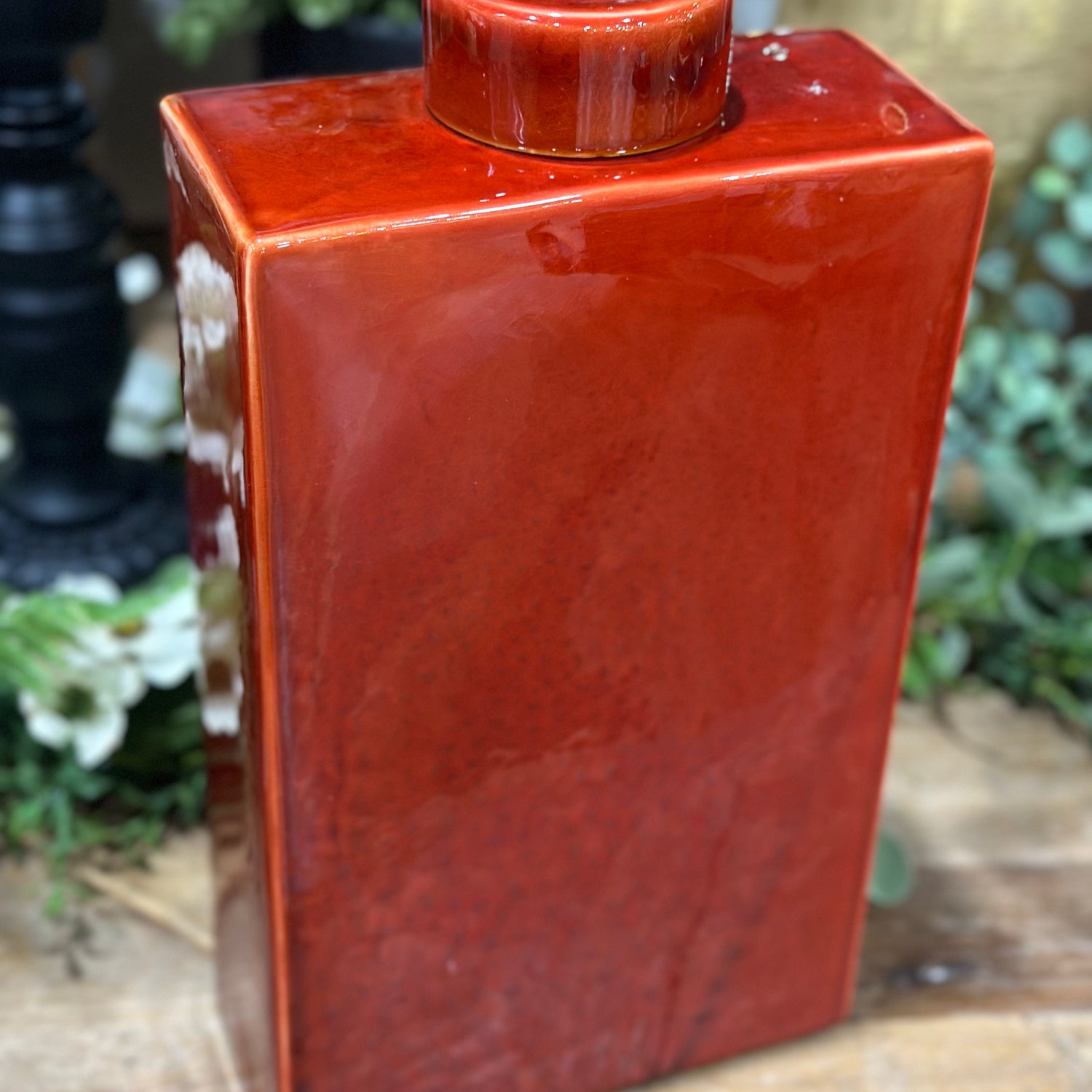 15” Vertical Rectangle Ceramic Vase