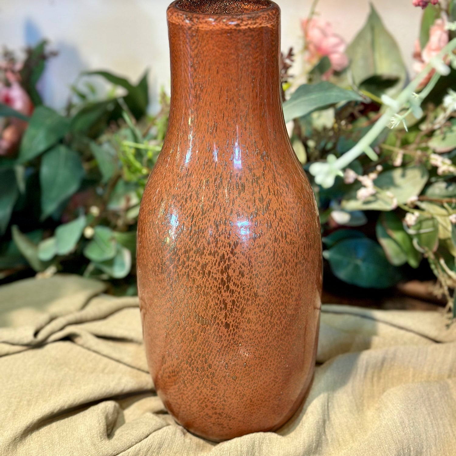 12.25" Amaranthine Glass Vase
