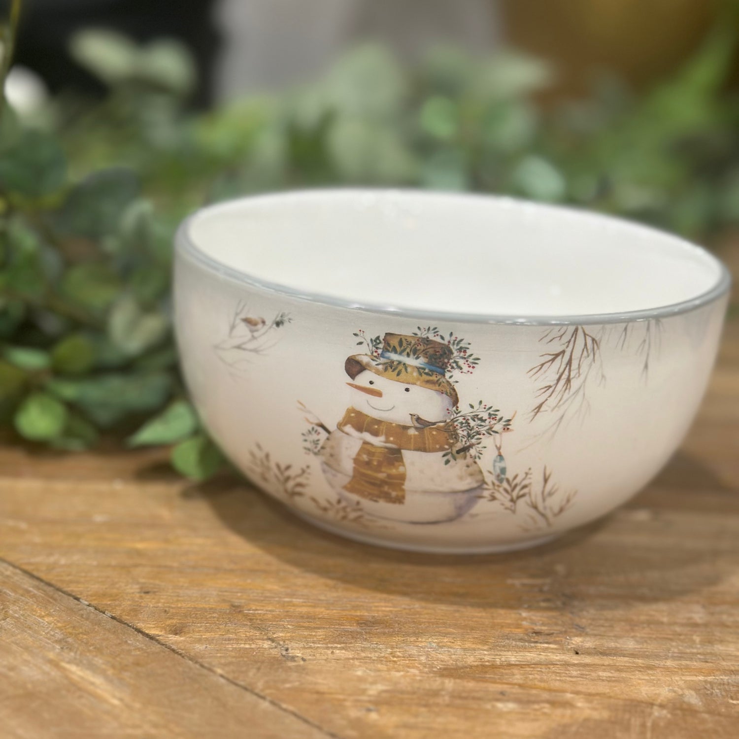 2.5" Dolomite Snowman Bowl