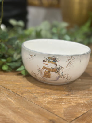 2.5" Dolomite Snowman Bowl