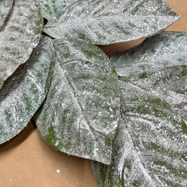 48" Snow Magnolia Leaf Garland