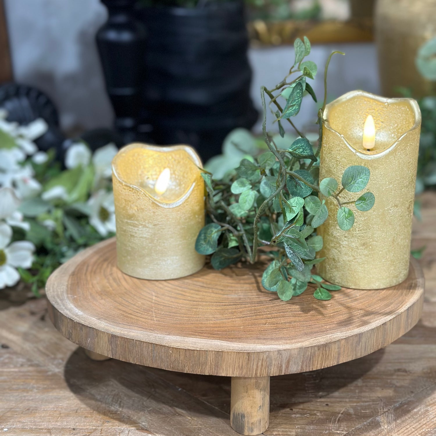 10" Wooden Pedestal