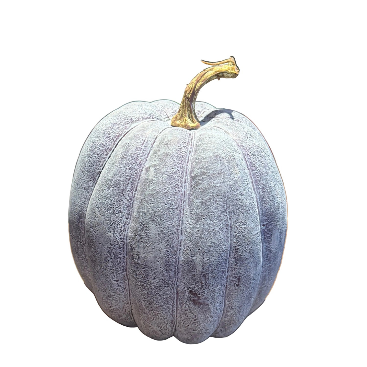 6" Blue Lavender Washed Tall Pumpkin