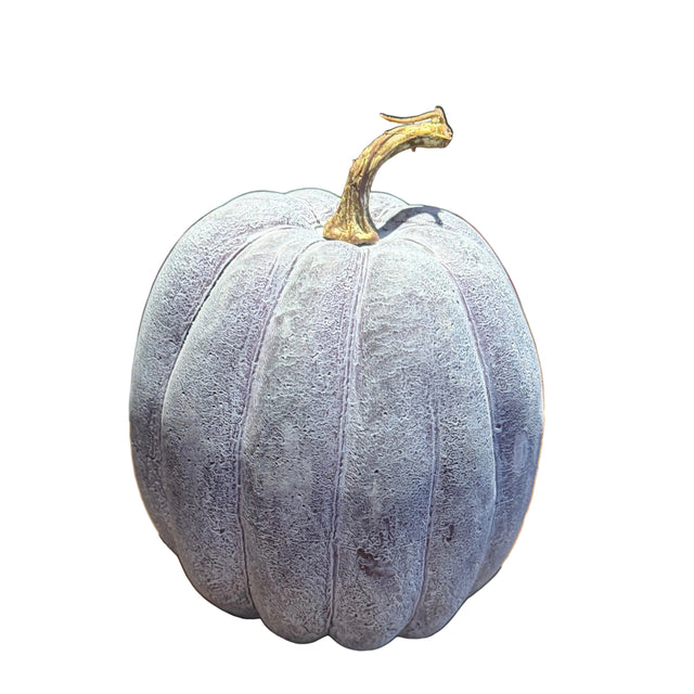 6" Blue Lavender Washed Tall Pumpkin
