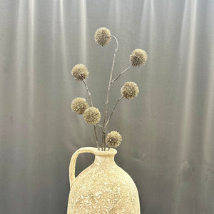 32" Champagne Glitter Pom Pom Spray