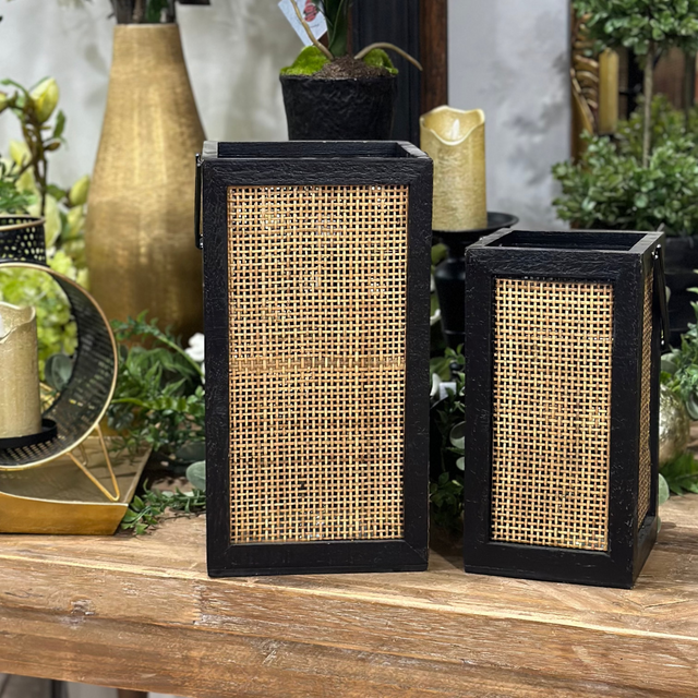 14" & 11" Mesh Lantern Set Of 2