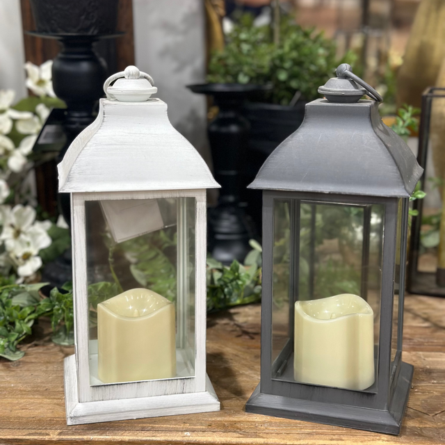 12" LED Lantern Plastic Steady Indoor