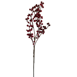 26" Burgundy Mixed Berry Spray